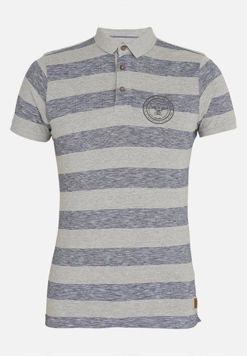 Brave Soul - Urwin 3 Button Golfer Grey