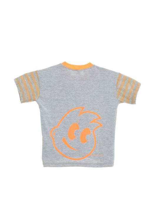 Eco Punk - Multicoloured top with stripes and neon writing