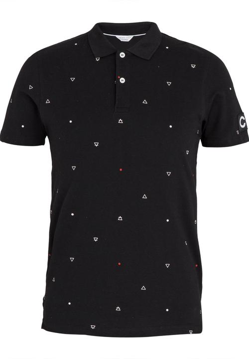 Jack & Jones - River Printed Polo Black
