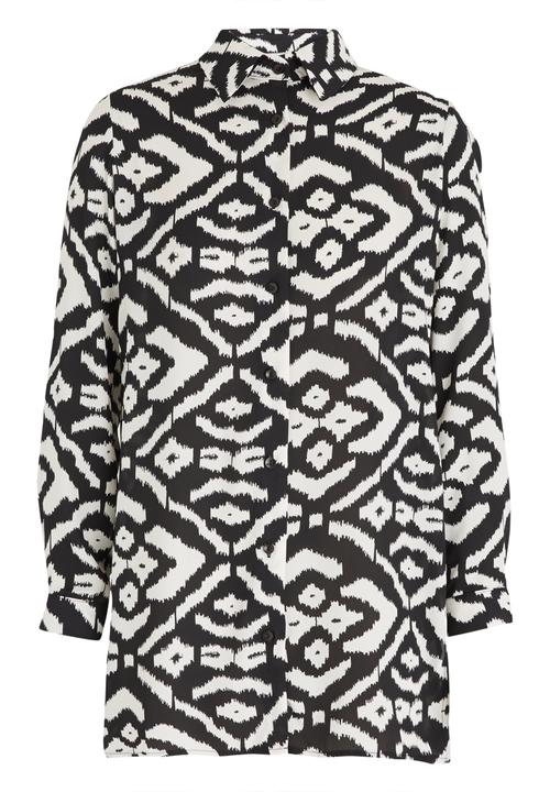edit - Longer Length Shirt Black and White