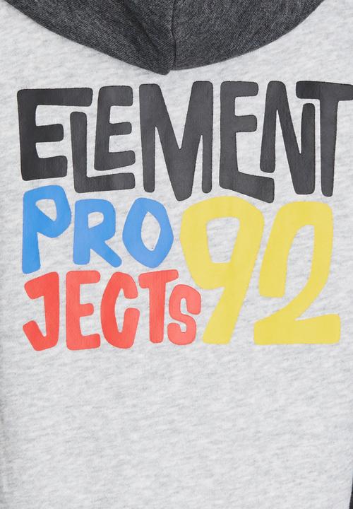 Element - Project Contrast Zip Thru Hood Grey