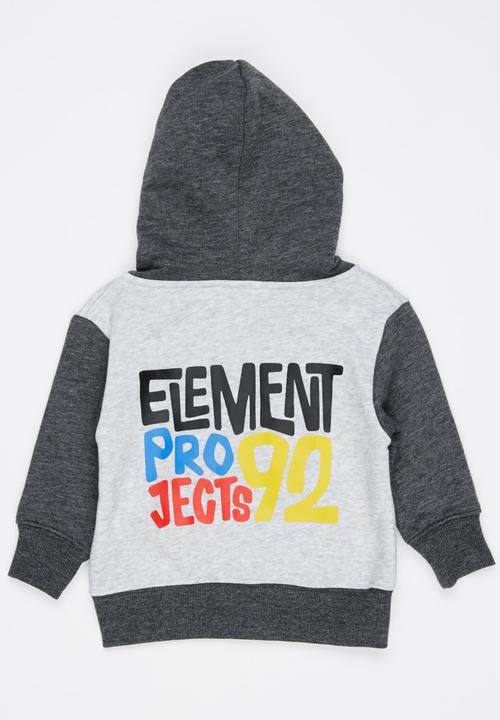 Element - Project Contrast Zip Thru Hood Grey