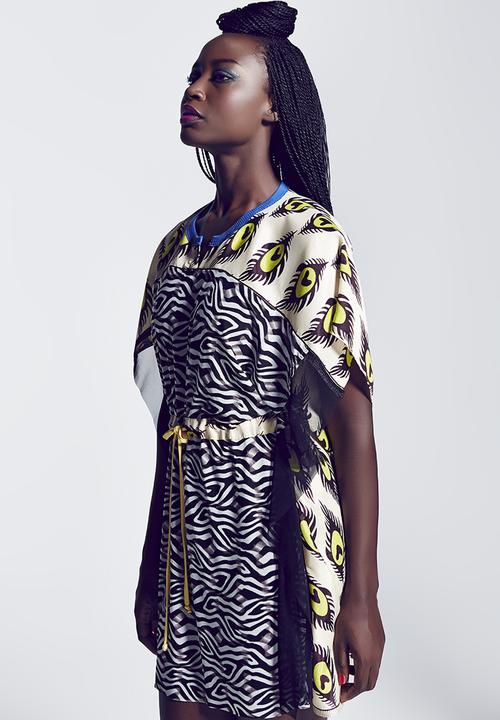 Marianne Fassler - Kaftan Peacock Print Multi-colour