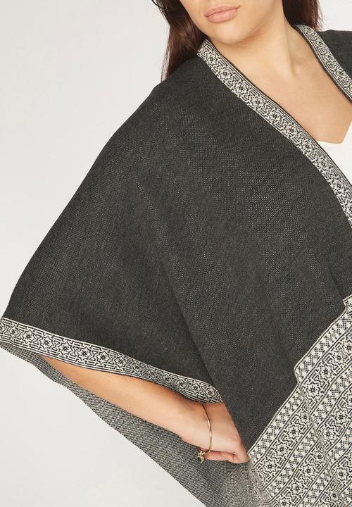 EVANS - Folk Wrap Grey
