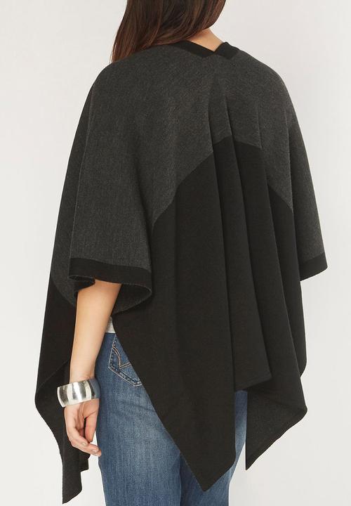 EVANS - Colour Block Wrap Black and Grey