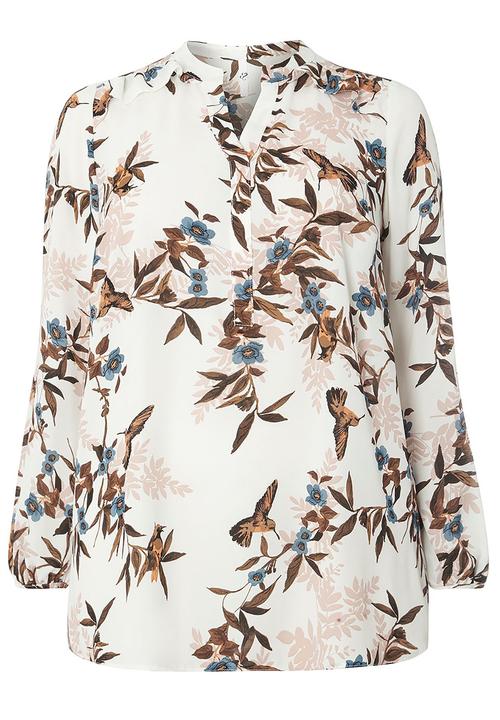 EVANS - Bird Print Shirt Multi-colour