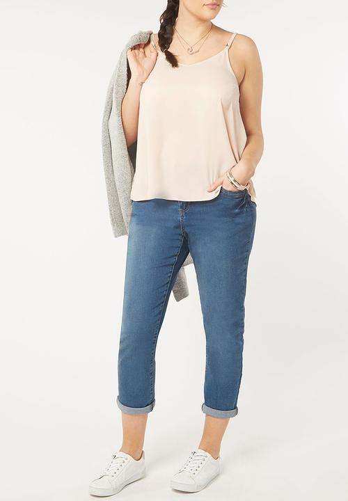 EVANS - Thin Strap Cami Cream