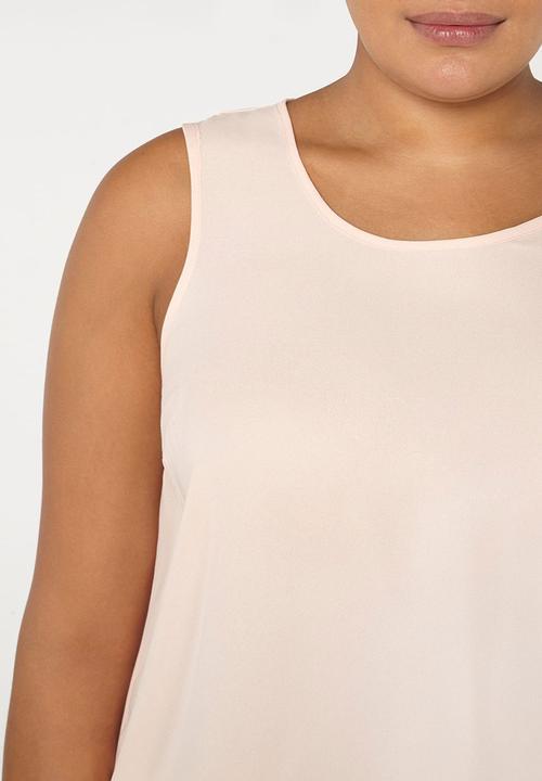 EVANS - Flowy Vest Pale Pink
