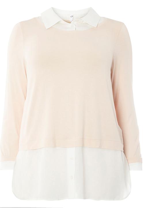 EVANS - 2-in-1 Shirt Pale Pink