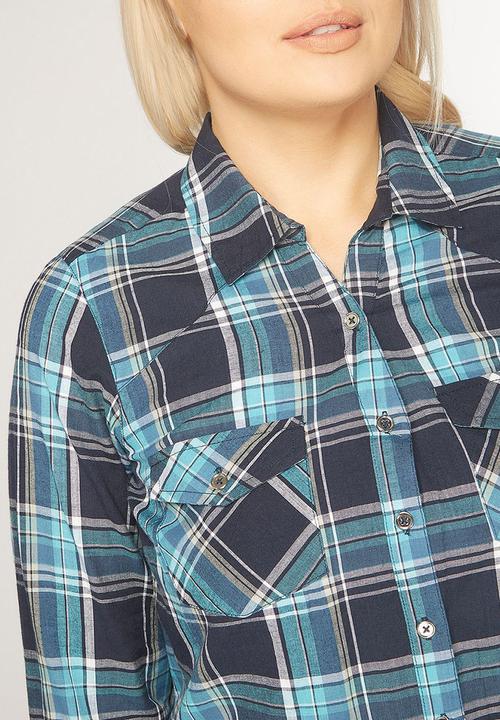 EVANS - Check Shirt Navy
