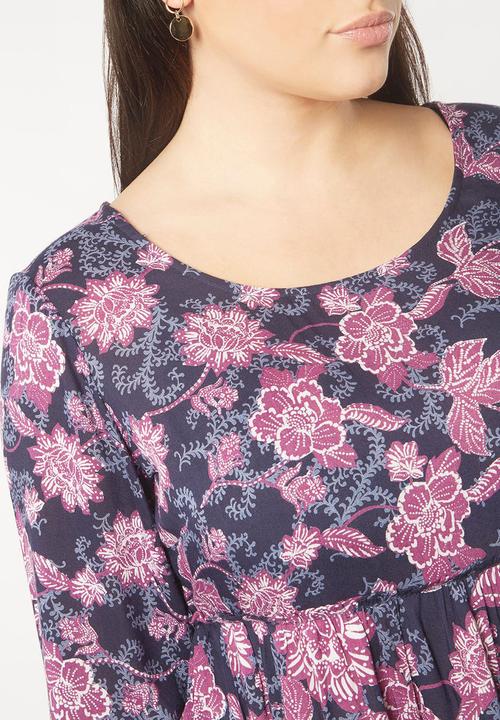 EVANS - Border Print Tunic Multi-colour