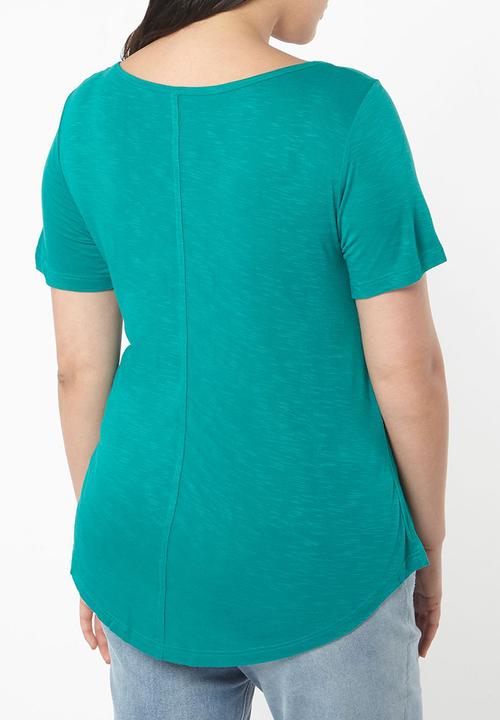 EVANS - Short Sleeve Tee Aqua