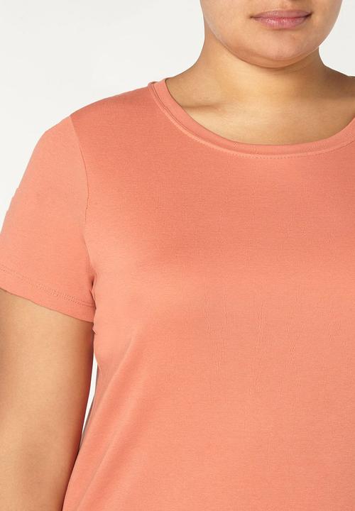 EVANS - Essential Round Neck T-shirt Orange