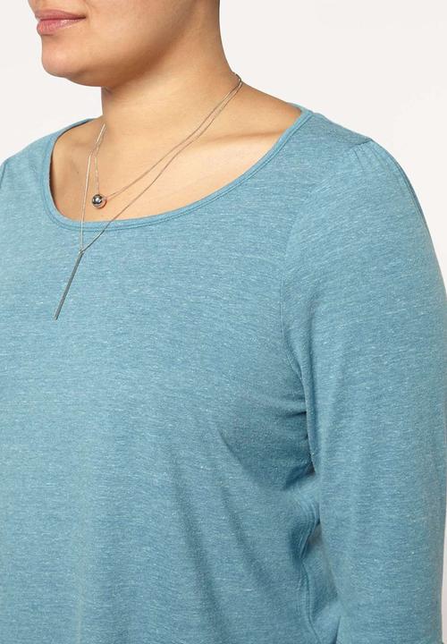 EVANS - 3/4 Sleeve T-shirt Turquoise