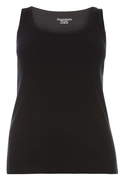 EVANS - Essential Rib Vest Black