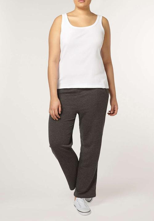 EVANS - Essential Rib Vest White