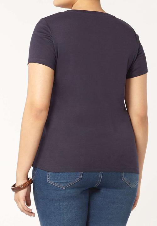 EVANS - Essential Round Neck T-shirt Navy