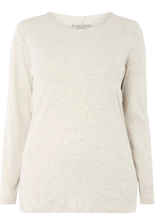 EVANS - Essential Long Sleeve Tee Stone