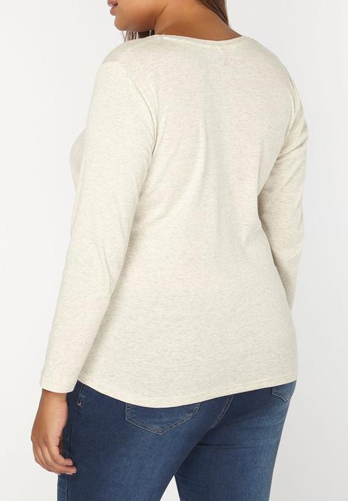 EVANS - Essential Long Sleeve Tee Stone
