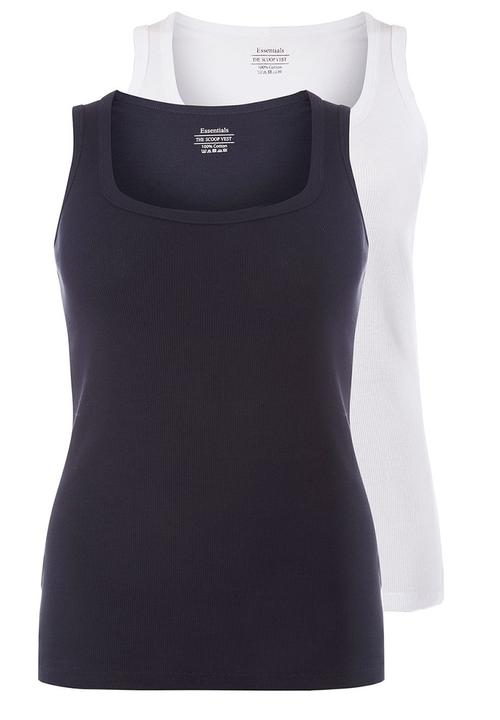 EVANS - 2 Pack Vest Navy
