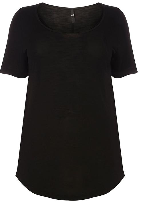 EVANS - Crew Neck T-shirt Black