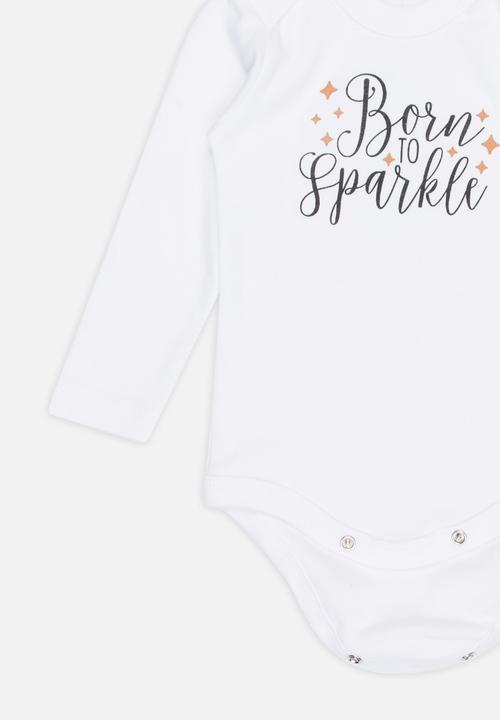 Funky Shop - Slogan Baby Grow White