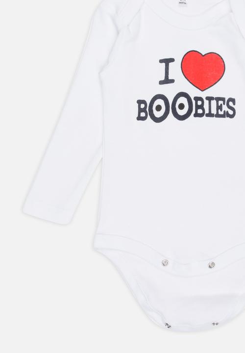Funky Shop - Slogan Baby Grow White