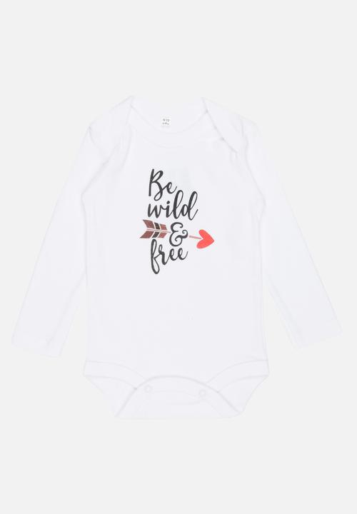 Funky Shop - Be wild baby grow - white