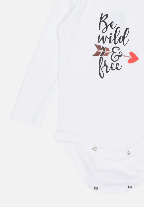 Funky Shop - Be wild baby grow - white