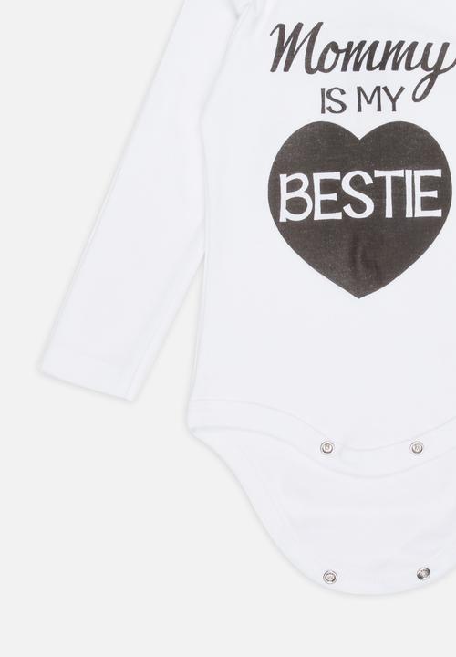 Funky Shop - Slogan Baby Grow White