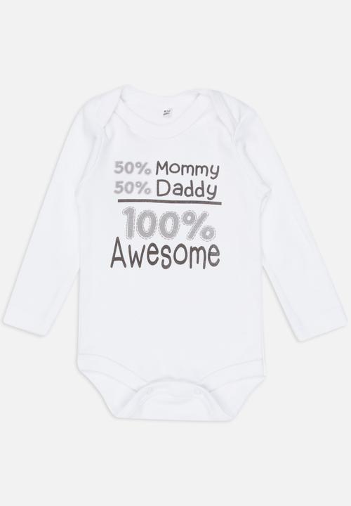 Funky Shop - Slogan Baby Grow White