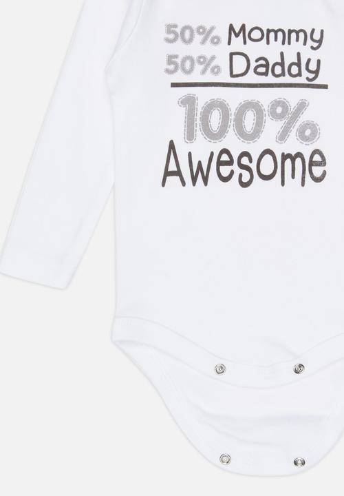 Funky Shop - Slogan Baby Grow White