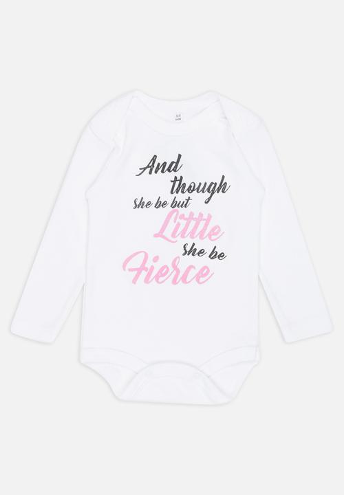 Funky Shop - Slogan Baby Grow White