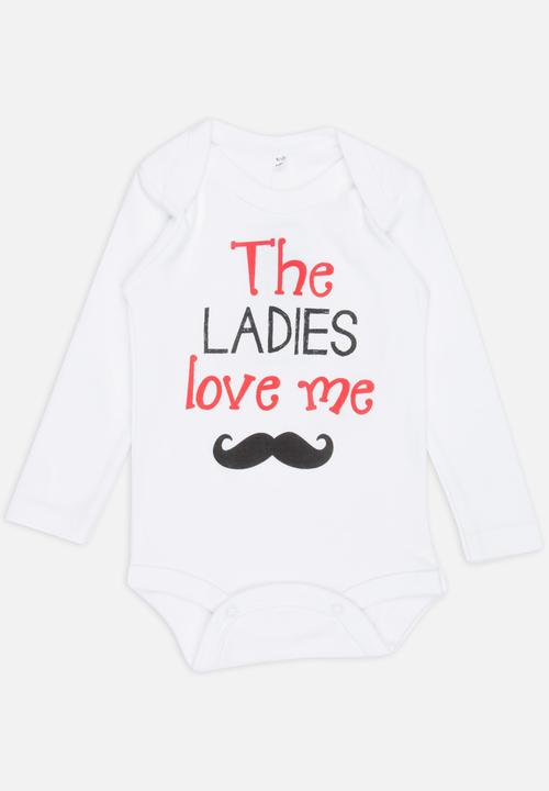 Funky Shop - Slogan Baby Grow White