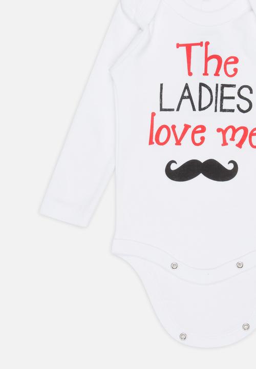 Funky Shop - Slogan Baby Grow White
