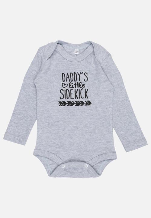 Funky Shop - Sidekick baby grow - grey