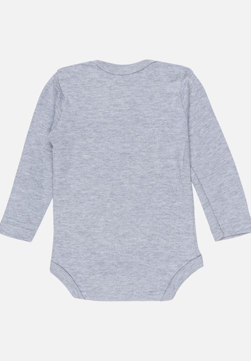 Funky Shop - Slogan Baby Grow Grey Melange