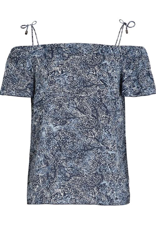 Vero Moda - Carol Cold Shoulder Top Mid Blue