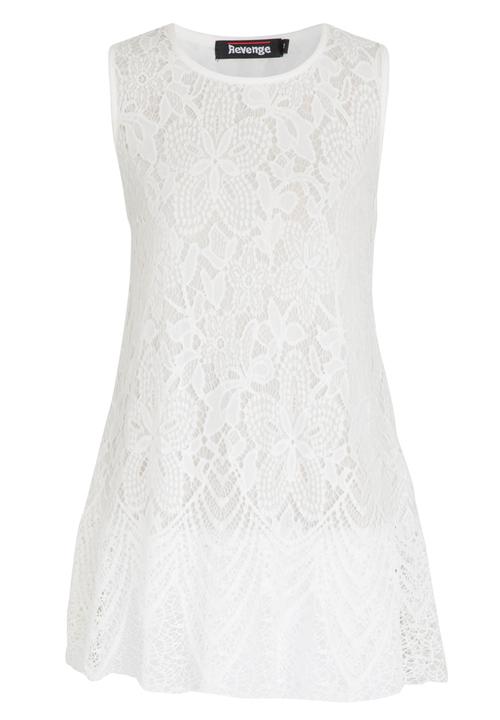 Revenge - Lace Shift Tunic Cream