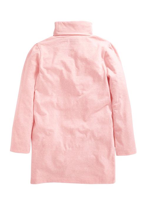 Next - Longline Polo Neck Top Pink