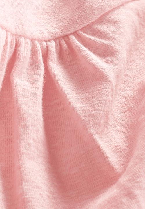 Next - Longline Polo Neck Top Pink