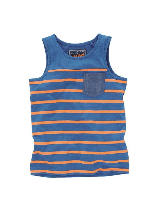 Next - Stripe, White and Navy Vests 3-Pack Multi-colour