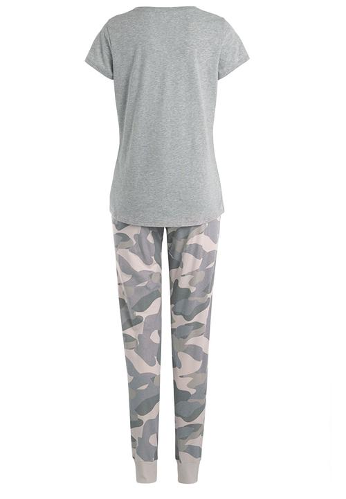 Next - Camo-print pyjamas Grey