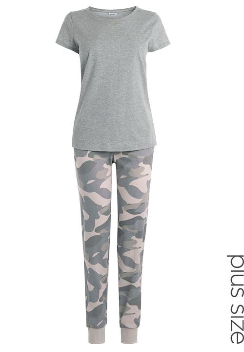 Next - Camo-print pyjamas Grey