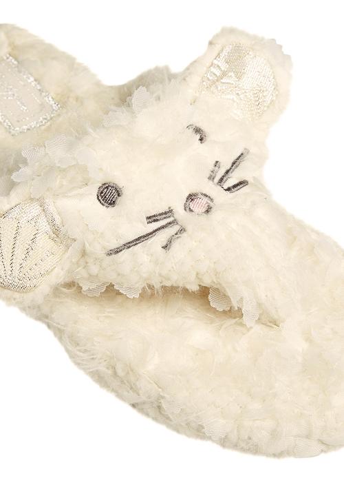 Next - Mouse Thong Slippers Milk