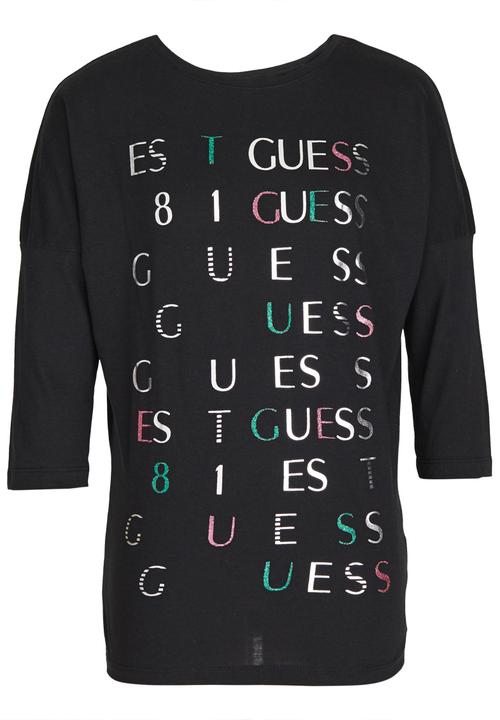 GUESS - Lace Insert Tee Black