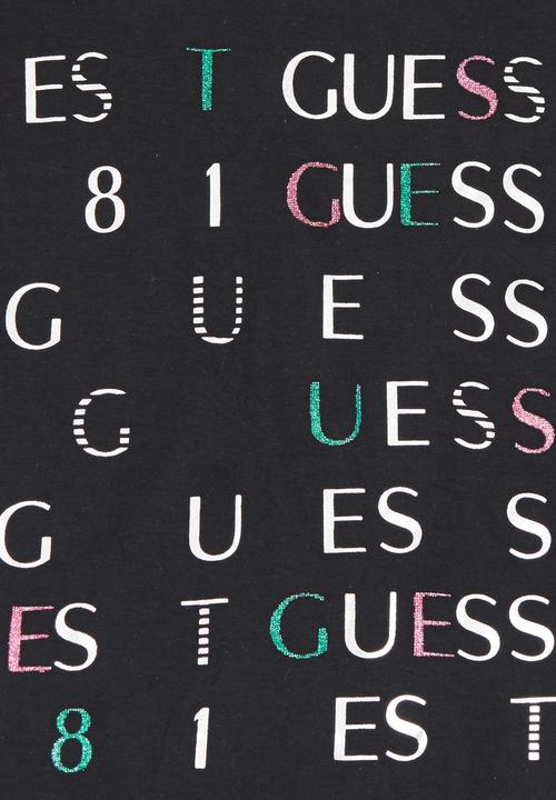 GUESS - Lace Insert Tee Black