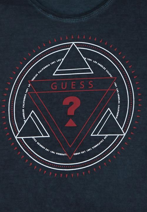 GUESS - Gunner Crew  Tee Black