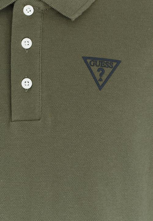 GUESS - Boys Basic Polo Shirt Khaki Green