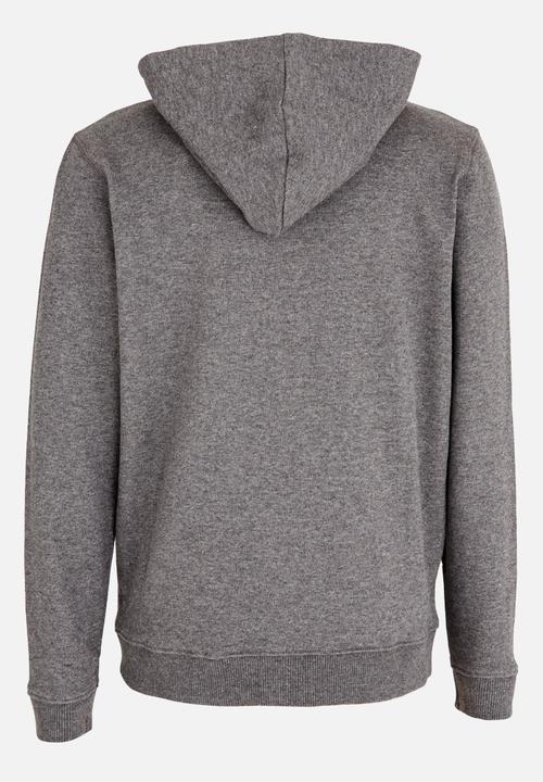 GUESS - Boys Zip Thru Active Hoodie Grey